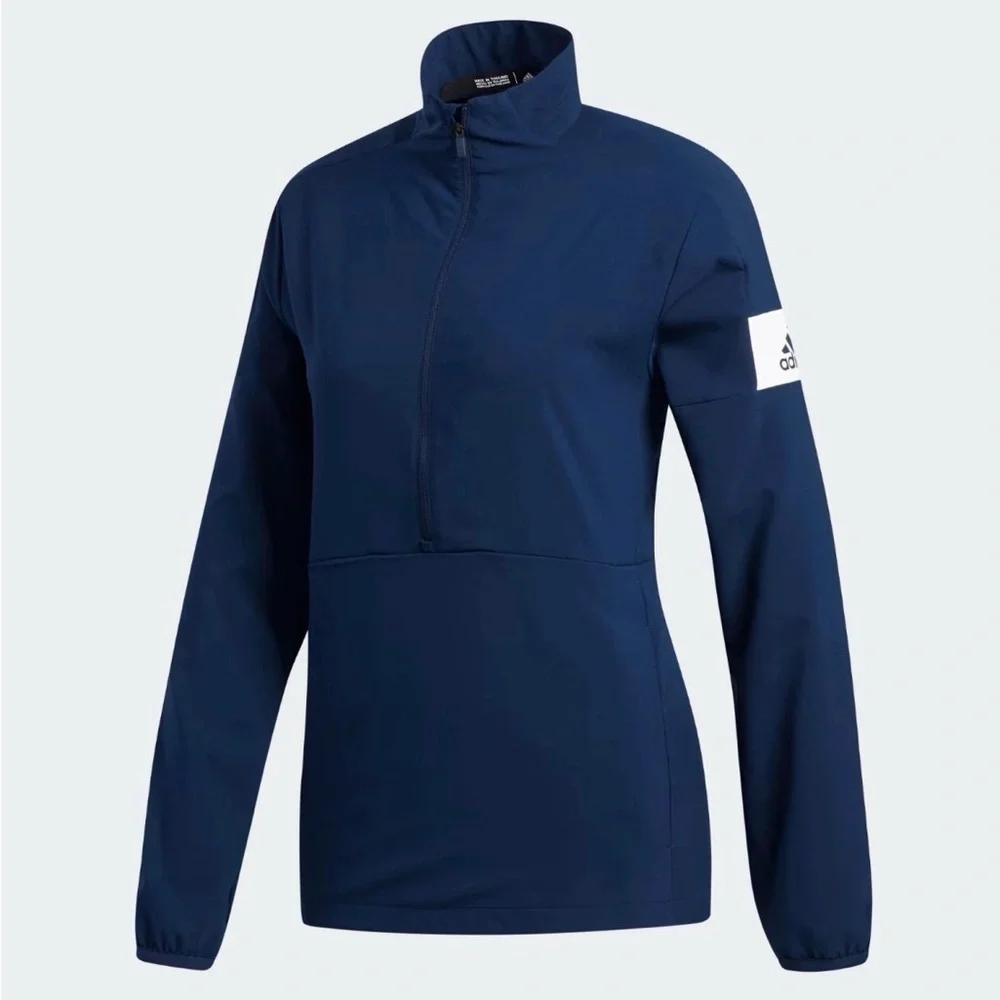 Adidas Men's M Medium Game Mode Sweatshirt Lightweight Long Sleeve Mock Neck